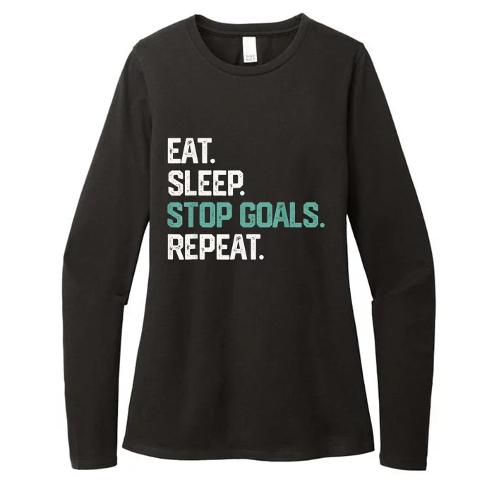 Eat Sleep Hockey Repeat Sport Game Gift Womens CVC Long Sleeve Shirt