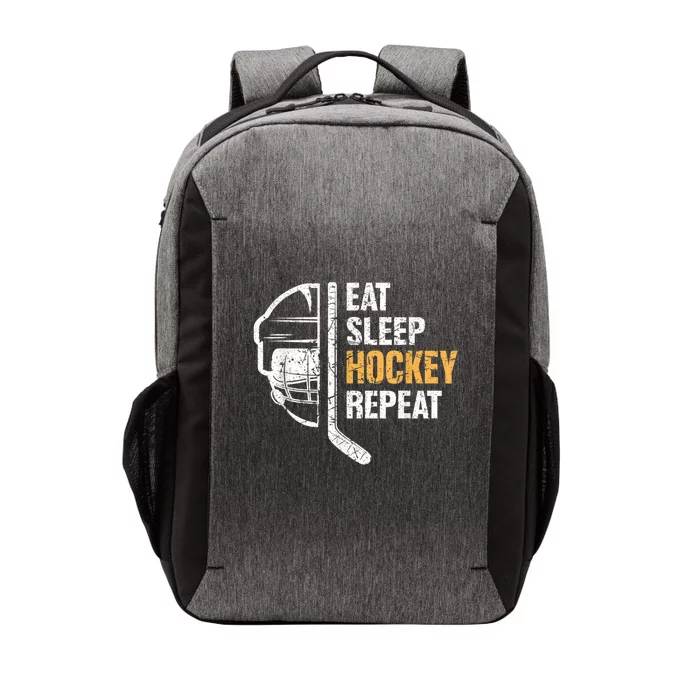 Eat Sleep Hockey Repeat Hockey Funny Ice Hockey Vector Backpack