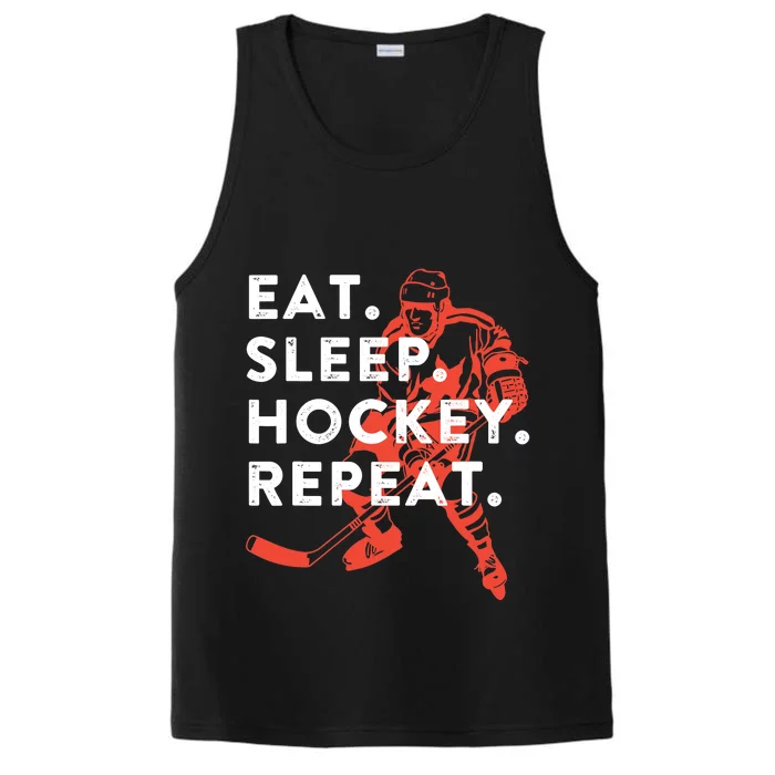 Eat Sleep Hockey Repeat - Gift Performance Tank