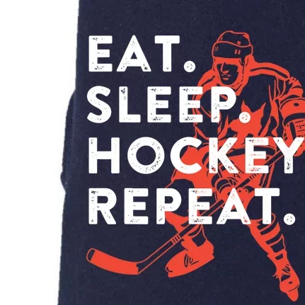 Eat Sleep Hockey Repeat - Gift Doggie 3-End Fleece Hoodie