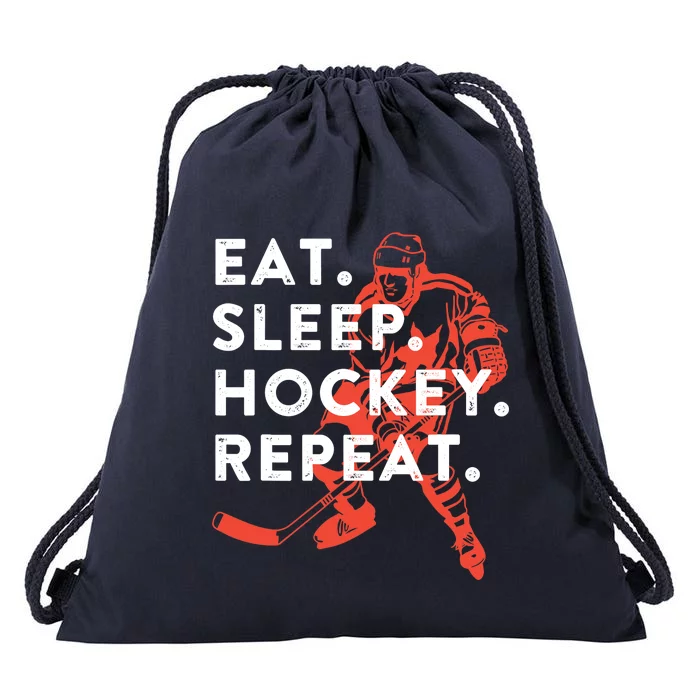 Eat Sleep Hockey Repeat - Gift Drawstring Bag