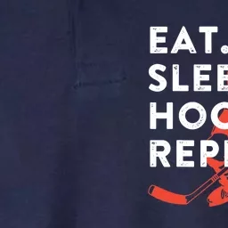 Eat Sleep Hockey Repeat - Gift Softstyle Adult Sport Polo