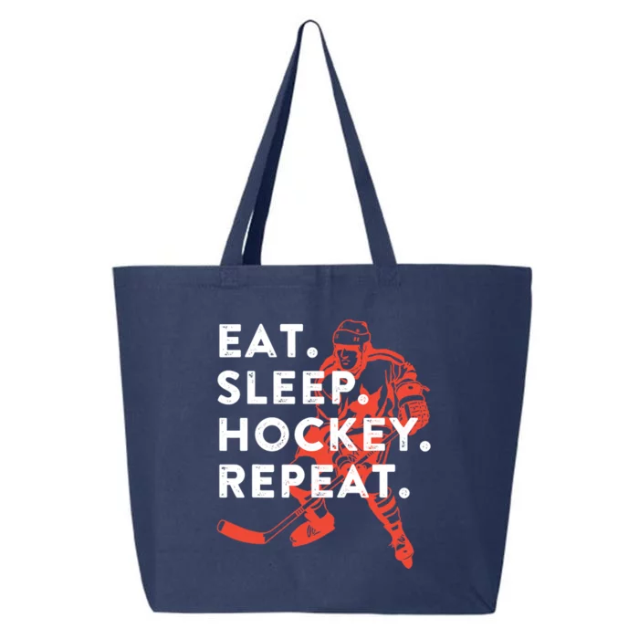 Eat Sleep Hockey Repeat - Gift 25L Jumbo Tote