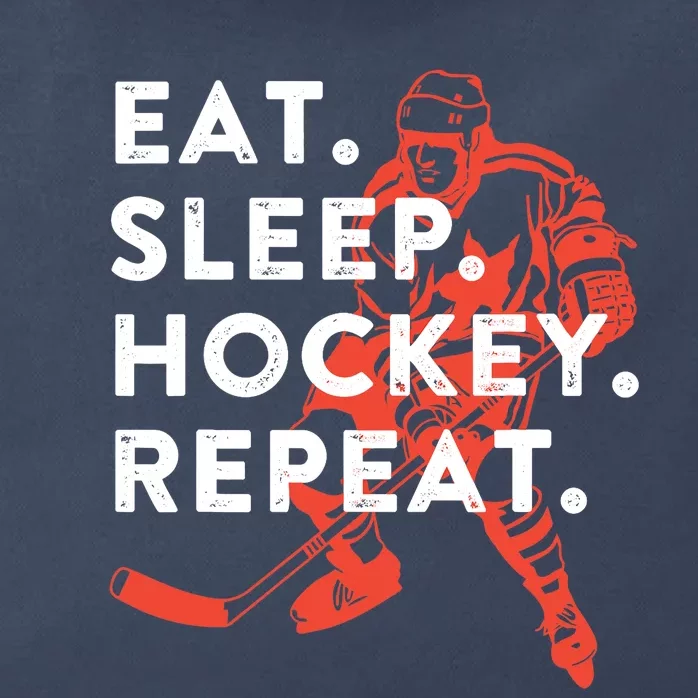 Eat Sleep Hockey Repeat - Gift Zip Tote Bag