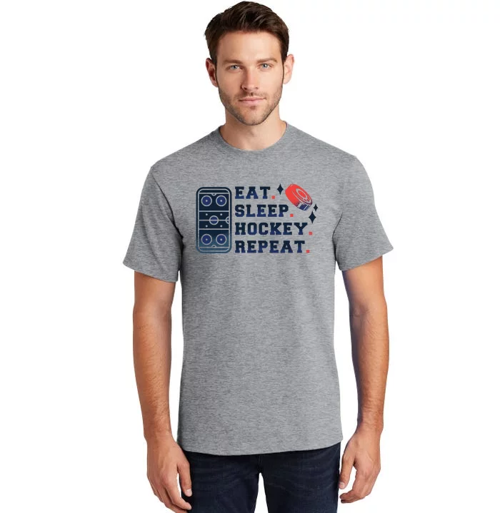 Eat Sleep Hockey Repeat Tall T-Shirt