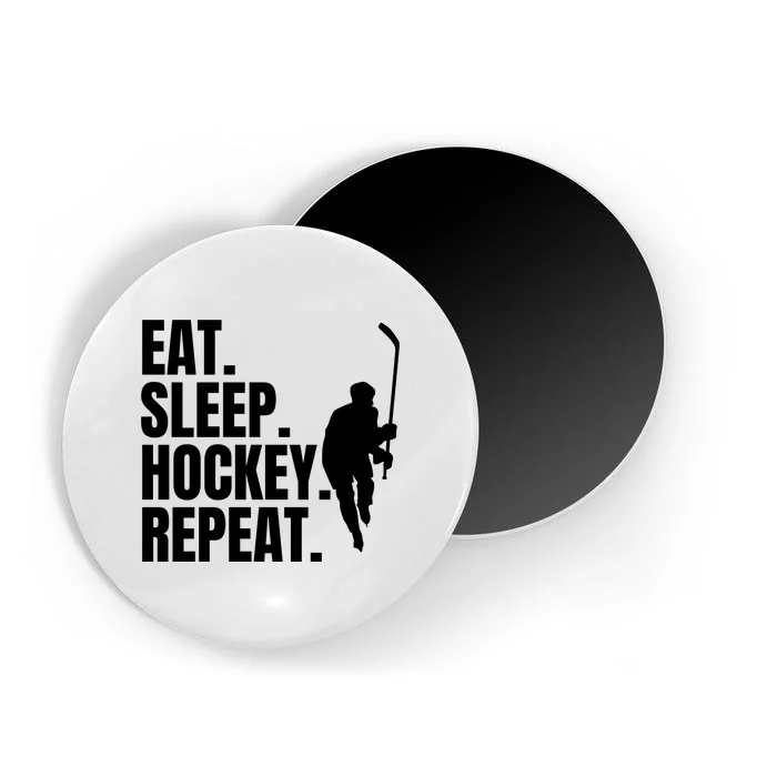 Eat Sleep Hockey Repeat Funny Magnet