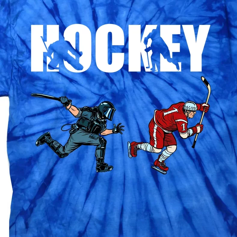 Eat Sleep Hockey Ice Hockey Player Gift Tie-Dye T-Shirt