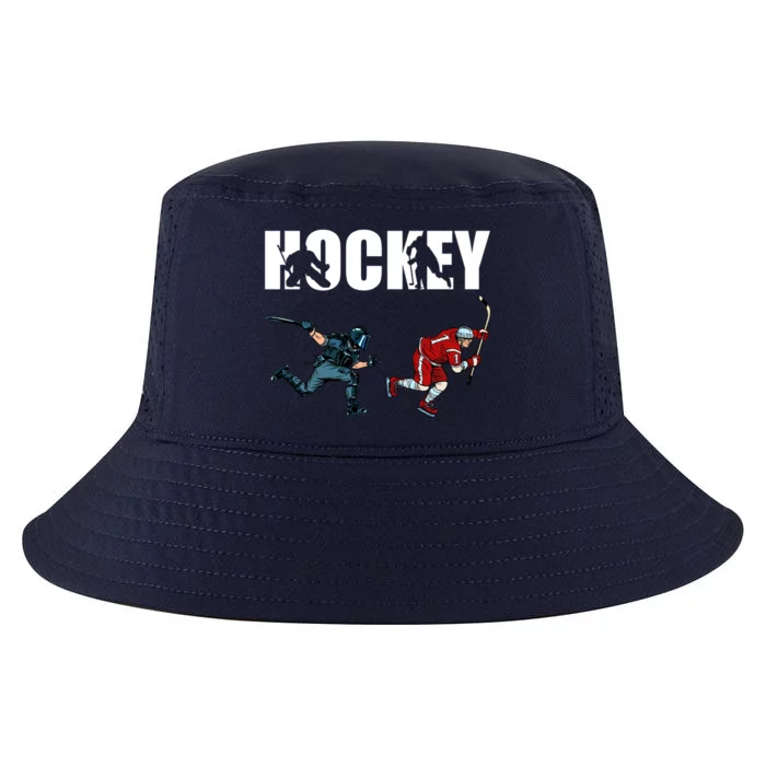 Eat Sleep Hockey Ice Hockey Player Gift Cool Comfort Performance Bucket Hat