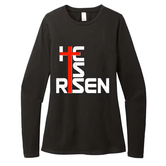 Easter Sunday He Is Risen Womens CVC Long Sleeve Shirt