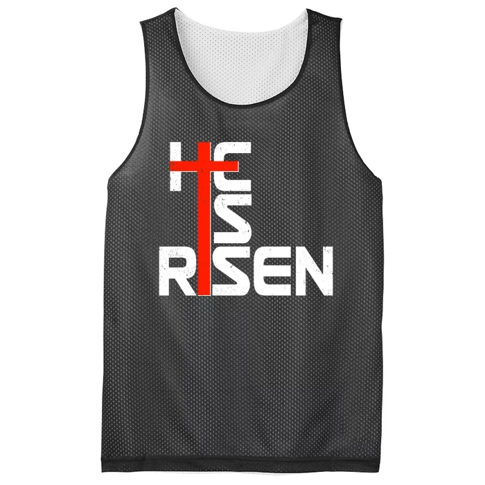 Easter Sunday He Is Risen Mesh Reversible Basketball Jersey Tank