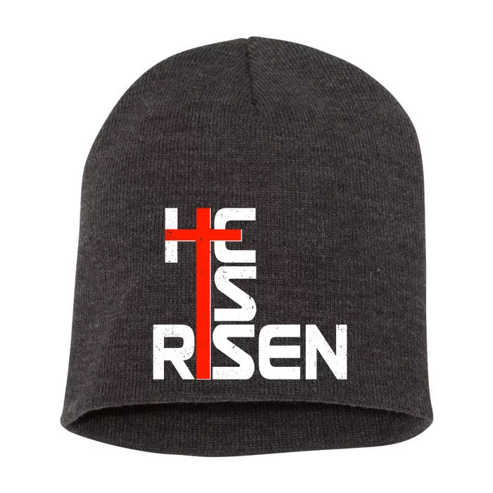 Easter Sunday He Is Risen Short Acrylic Beanie