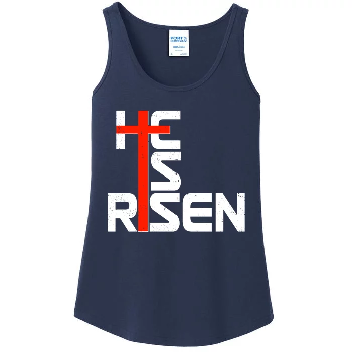 Easter Sunday He Is Risen Ladies Essential Tank