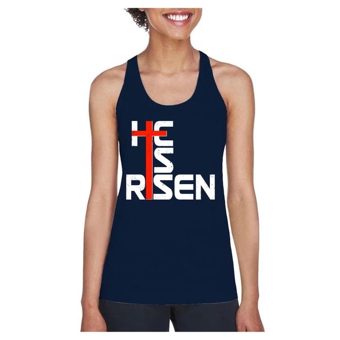 Easter Sunday He Is Risen Women's Racerback Tank