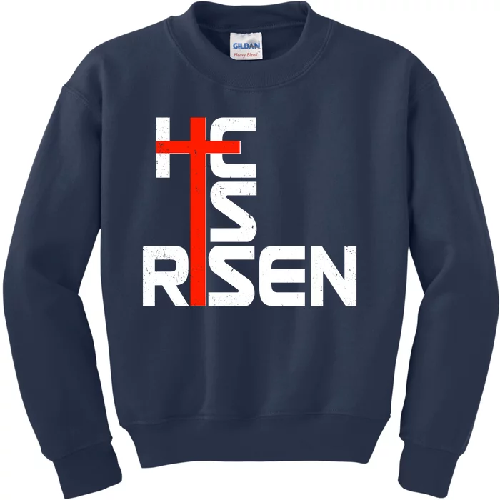 Easter Sunday He Is Risen Kids Sweatshirt