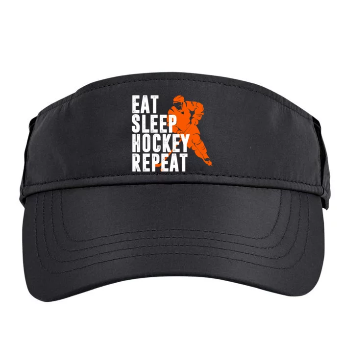 Eat Sleep Hockey Repeat Adult Drive Performance Visor