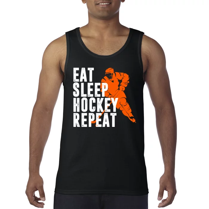 Eat Sleep Hockey Repeat Tank Top