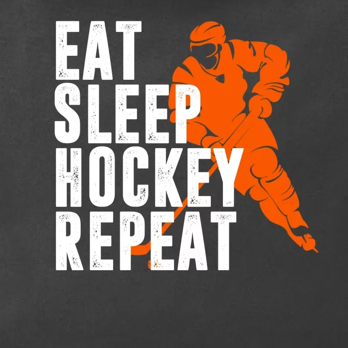 Eat Sleep Hockey Repeat Zip Tote Bag