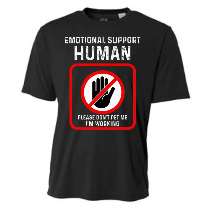 Emotional Supporthuman Halloween Do Not Pet Me Cooling Performance Crew T-Shirt