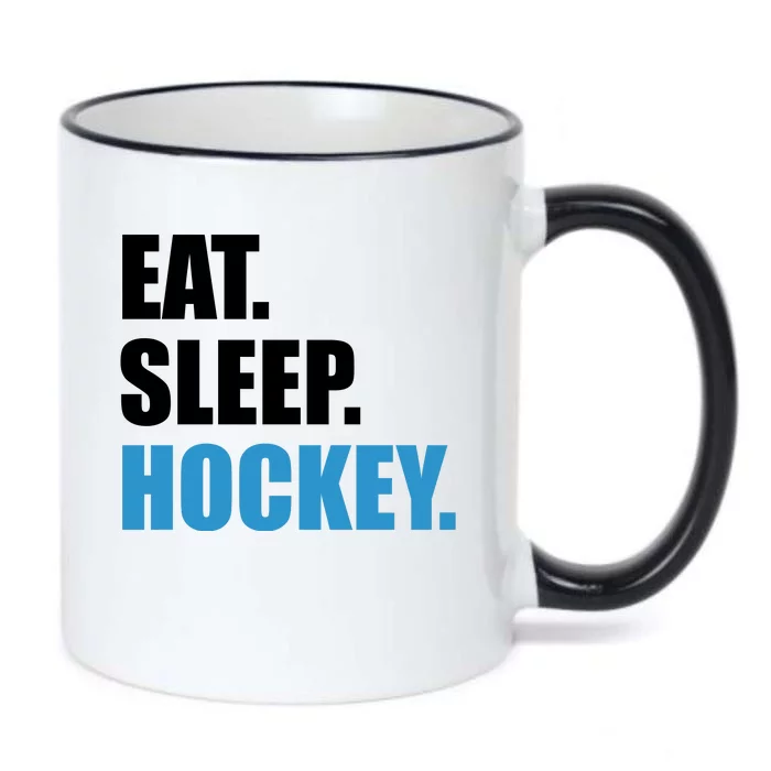 Eat Sleep Hockey Black Color Changing Mug