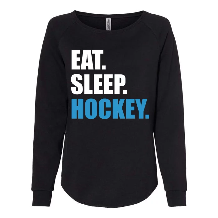 Eat Sleep Hockey Womens California Wash Sweatshirt