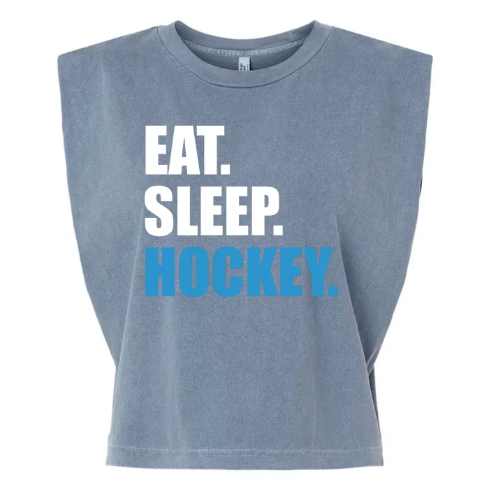 Eat Sleep Hockey Garment-Dyed Women's Muscle Tee