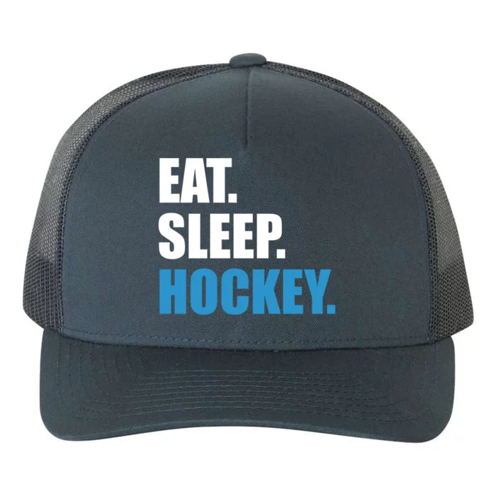 Eat Sleep Hockey Yupoong Adult 5-Panel Trucker Hat