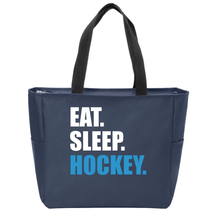 Eat Sleep Hockey Zip Tote Bag