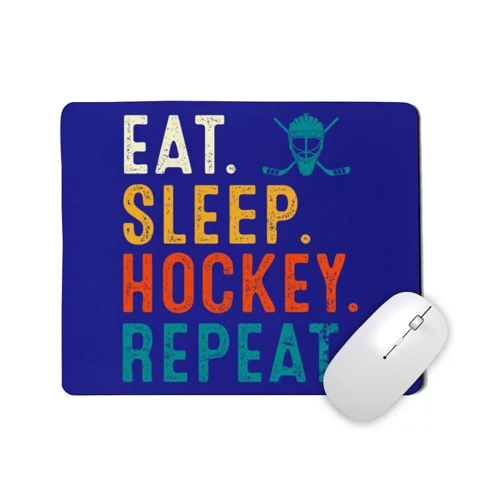 Eat Sleep Hockey Repeat Christmas For Teen Adult Hockey Gift Mousepad