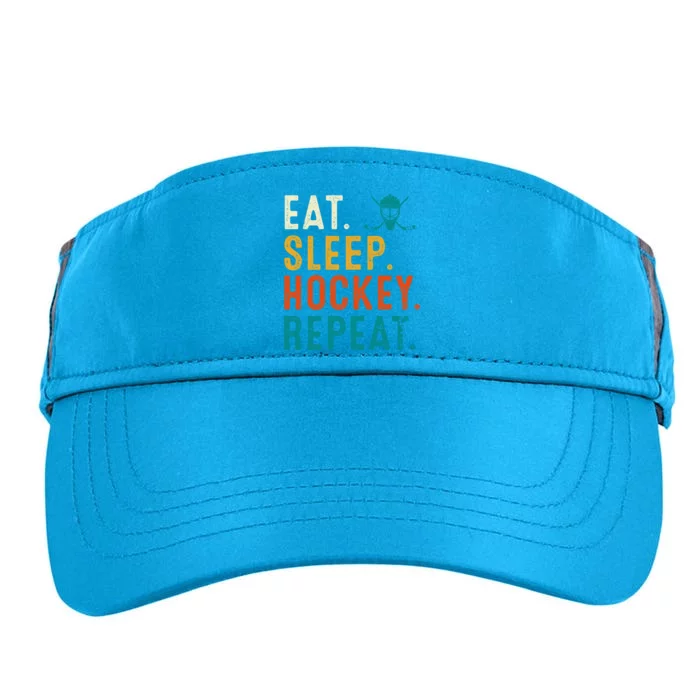 Eat Sleep Hockey Repeat Christmas For Teen Adult Hockey Gift Adult Drive Performance Visor