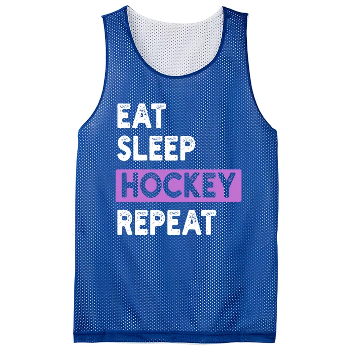 Eat Sleep Hockey Repeagift Hockey Lovers Gift Mesh Reversible Basketball Jersey Tank