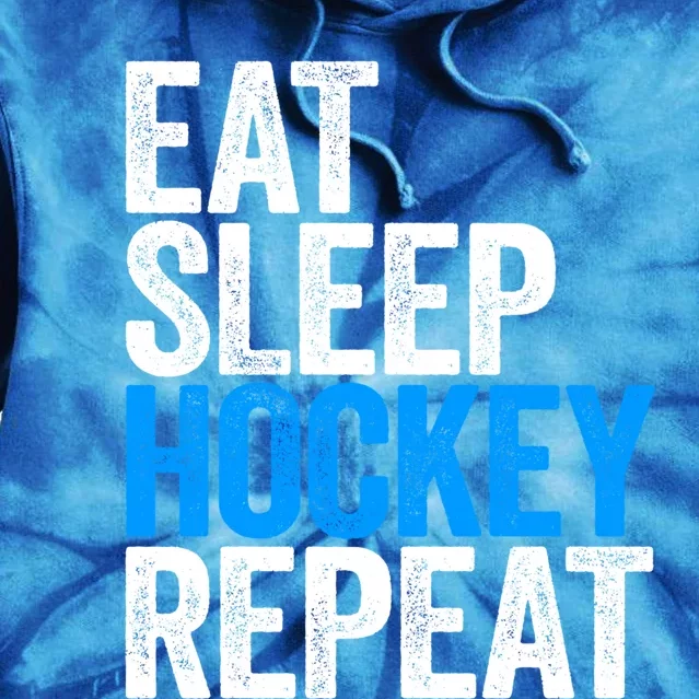 Eat Sleep Hockey Repeat Gift Tie Dye Hoodie