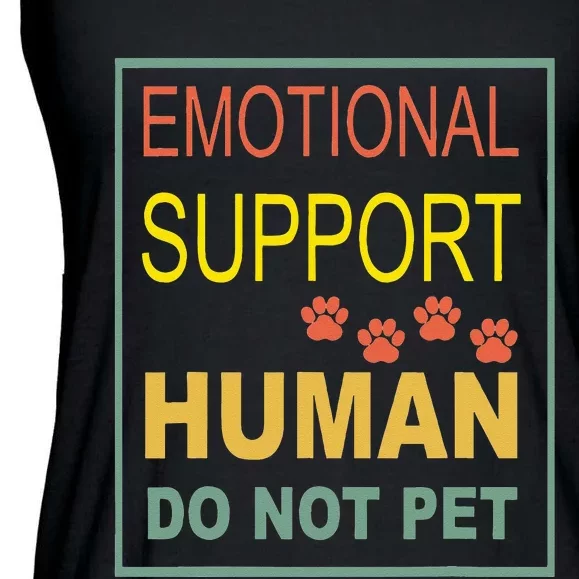 Emotional Support Human  Pet Dog Owners Not Ladies Essential Flowy Tank