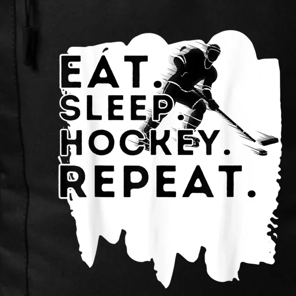 Eat Sleep Hockey Repeat Funny Ice Hockey Player Gift Daily Commute Backpack