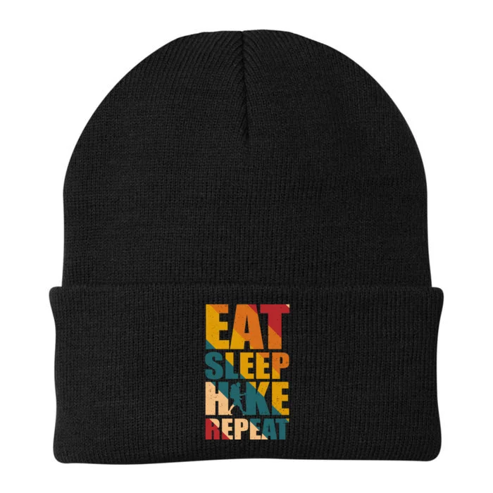 Eat Sleep Hike Repeat Knit Cap Winter Beanie