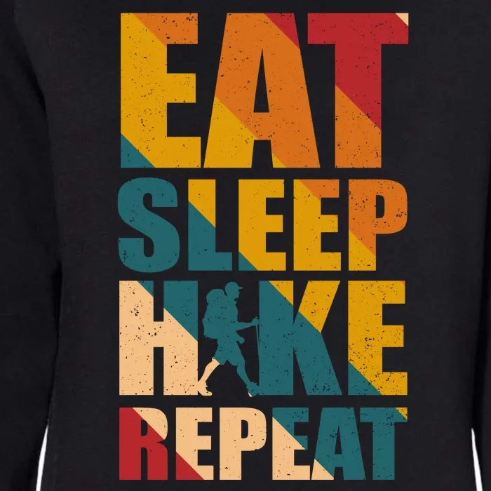 Eat Sleep Hike Repeat Womens California Wash Sweatshirt