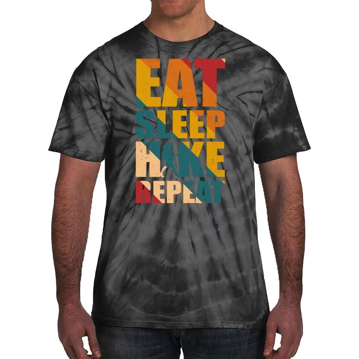 Eat Sleep Hike Repeat Tie-Dye T-Shirt