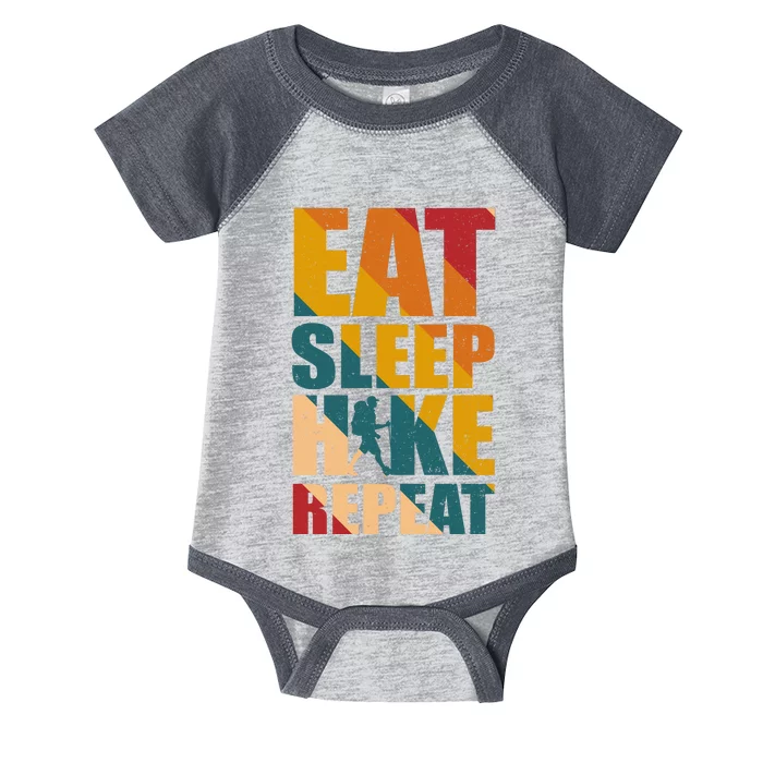 Eat Sleep Hike Repeat Infant Baby Jersey Bodysuit