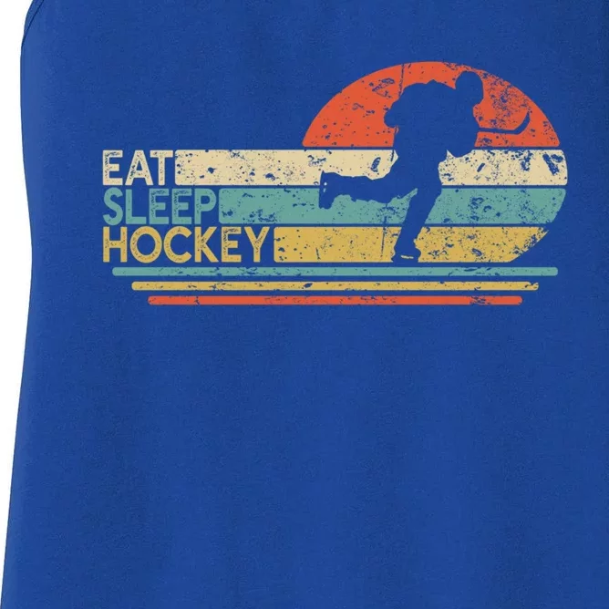 Eat Sleep Hockey Player And Fan Gift Women's Racerback Tank