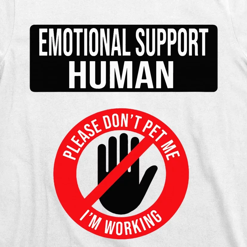 Emotional Support Human Halloween Costume Do Not Pet Me T-Shirt