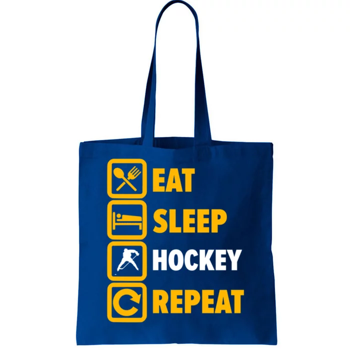 Eat Sleep Hockey Repeat Hockey Player Great Gift Tote Bag