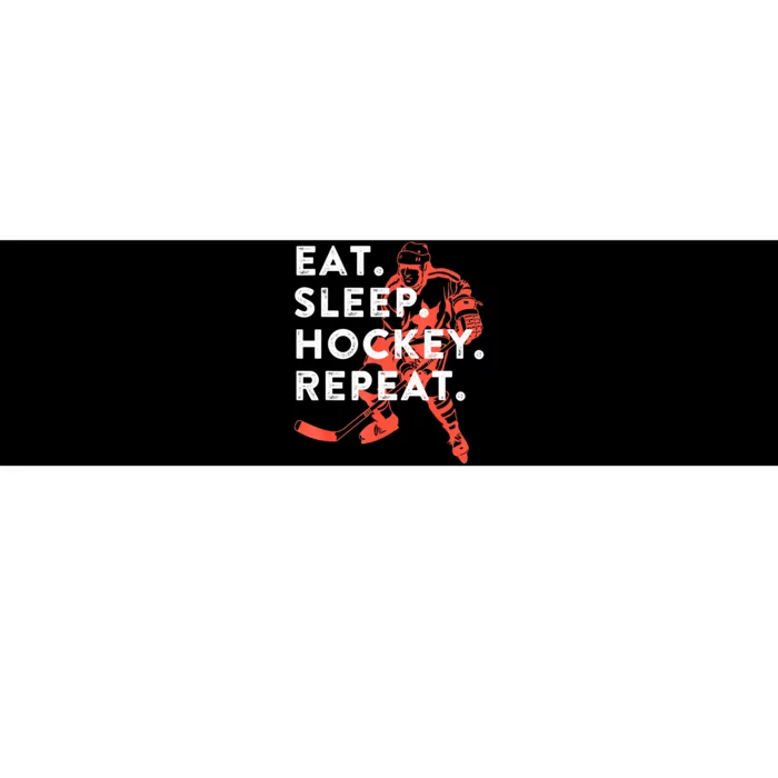 Eat Sleep Hockey Repeat Gift Bumper Sticker