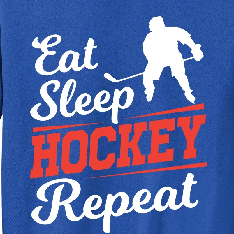 Eat Sleep Hockey Repeat Gift Funny Player And Fan Gift Sweatshirt