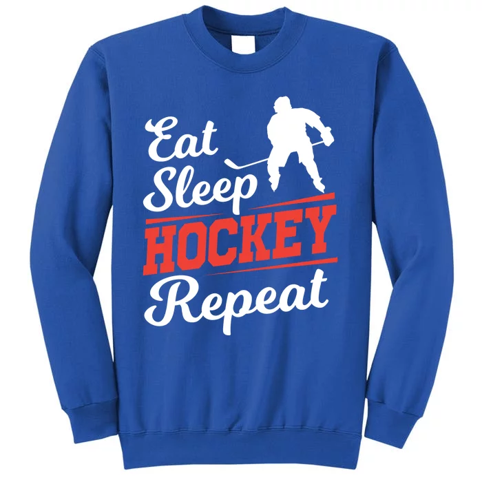 Eat Sleep Hockey Repeat Gift Funny Player And Fan Gift Sweatshirt