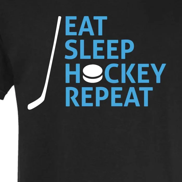 Eat Sleep Hockey Repeat Garment-Dyed Heavyweight T-Shirt