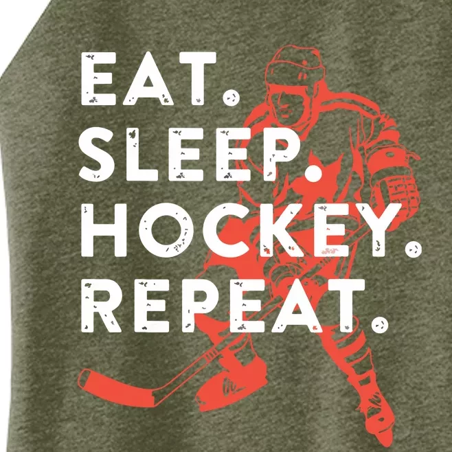 Eat Sleep Hockey Repeat Women’s Perfect Tri Rocker Tank