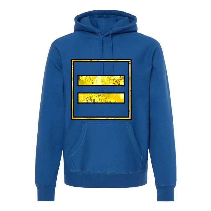 Equality Sign Hu Rights Equal Support Graphic Cute Gift Premium Hoodie