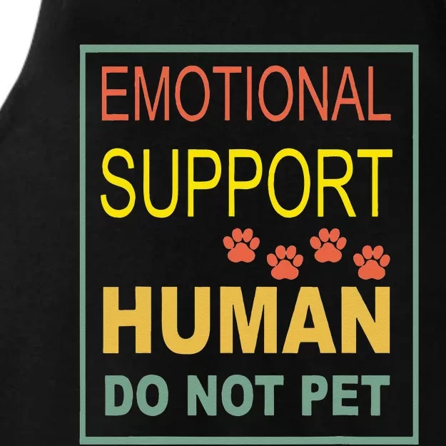 Emotional Support Human Pet Dog Owners Not Ladies Tri-Blend Wicking Tank