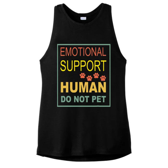 Emotional Support Human Pet Dog Owners Not Ladies Tri-Blend Wicking Tank