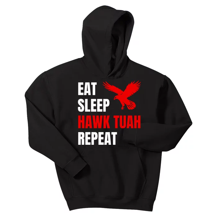 Eat Sleep Hawk Tush Repeat Funny Viral Election Parody Kids Hoodie