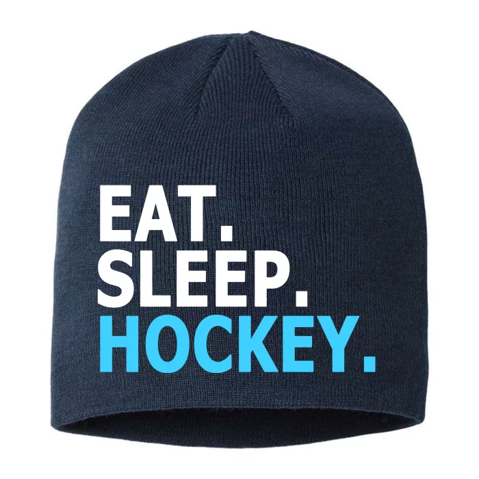 Eat. Sleep. Hockey. 8 1/2in Sustainable Knit Beanie